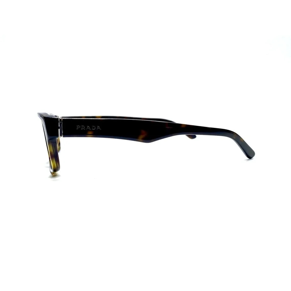 Prada Brown Tortoise Rectangular Glasses Italy VPR16M 2AU 101 53 16 140